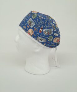GORRO QUIRÓFANO ENFERMERÍA AZUL HOMBRE