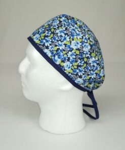 GORRO QUIRÓFANO BLUE FLOWERS HOMBRE