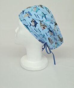 GORRO QUIRÓFANO TIBURONES MUJER