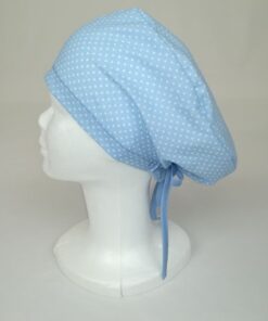GORRO QUIRÓFANO TOPITOS AZULES MUJER