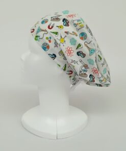 GORRO QUIRÓFANO CIENTÍFICA BLANCO MUJER