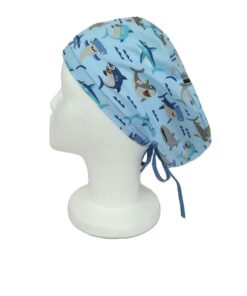 GORRO QUIRÓFANO TIBURONES MUJER